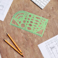 Pikkukuva 2 / 5: Piirustusmallisetti Viivotin DIY opiskelijoiden stensiilit piirustus ympyrä