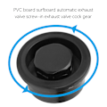 Miniatyrbild 5 av 7: 2 st PVC Surfboard Paddle Board Vent Hål Automatisk Andning Vattentät Tillbehör Svart
