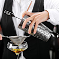Miniatyrbillede 5 af 5: Cocktail Shaker Sæt i Rustfrit Stål - Boston Shaker Bartender Barværktøj, Sølv