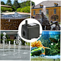 Miniatyrbilde 5 av 5: 600L/H 8W Submersible Pumpe for hagevannfontene, akvarium og hydroponiske systemer, med 2 dyser, AC220-240V
