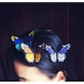 Miniatyrbillede 6 af 7: 10 stk. Butterfly Formet Jern-På-Patches til Tøj