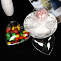Miniatyrbild 4 av 5: 20-pack transparenta hjärtformade julgranskulor