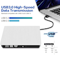 Pikkukuva 6 / 8: Ulkoinen CD DVD-asema, USB 3.0 Kannettava CD DVD +/-RW Asema Ohut
