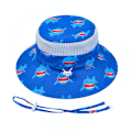 Miniatyrbilde 1 av 5: Solhatt for baby og barn - Reversibel sommerhatt for jenter og gutter - Bredbremmet fiskerhatt
