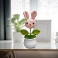 Miniatyrbild 5 av 5: Rosa små konstgjorda växter konstgjorda krukväxter för bordsskiva hem konstgjorda krukväxter