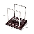 Miniatyrbillede 2 af 5: Vugge / Pendul Kule, Fysik Undervisnings Balance Kule Skrivebord