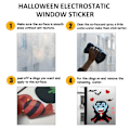 Pikkukuva 5 / 5: Halloween-ikkuna-tarra koristelu, Halloween-ikkuna lasi