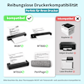 Miniatyrbild 3 av 7: Termiskt papper A4 för bärbara skrivare M08F-A4, kompatibel med Brother PJ762/PJ763MFi, Phomemo M08F, HPRT MT800/MT800Q, snabbtorkande termiskt papper
