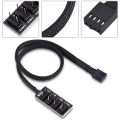 Miniatyrbillede 4 af 8: 4-polet PWM Fan Hub, 4-polet Stik til CPU Fan PC Fan Hub