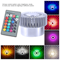 Miniatyrbilde 7 av 8: LED Taklampe 360° Lysende 24 Nøkler Kontroll LED Lampeperler 3W Solformet Vegglampe for Restaurant Cafe 85‑277V