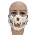 Miniatyrbillede 4 af 8: Latex Tiger Tand Maske - Holdbar, Vandafvisende, Justerbar og Uhyggelig Maske til Fest, Festival og Teater