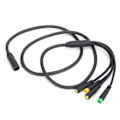 Miniatyrbillede 5 af 8: Vandafvisende 1T4 Elcykel Kabelharness Gear Sensor Forlængerkabel til BAFANG BBS01/BBS02 Mid Motor