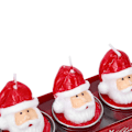 Miniatyrbilde 3 av 8: 2 Bokser Julemann Hodeformet Lys Dekorativ Teelys Rom Bord Festpynt Juledekorasjon