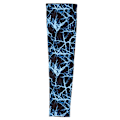 Miniatyrbillede 1 af 5: Åndbar Basketball Arm Sleeve Cover Hudbeskyttelse Solbeskyttende Lynet Blå XL