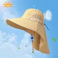 Miniatyrbilde 4 av 5: Solhatt for menn med UPF 50+ solbeskyttelse, bred brem, fiskehatt