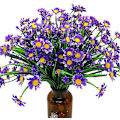 Miniatyrbild 1 av 8: Konstgjorda prästkragar, 4 st konstgjorda blommor grönt plast