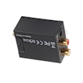 Pikkukuva 1 / 2: Digitaalinen-analogimuunnin DAC-dekooderi Toslink- ja koaksiaalituloilla analogisille 2RCA-ulostulosille Musta isäntä USB-kaapeli Kuituoptiikka-kaapeli