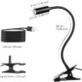 Miniatyrbillede 3 af 8: Klipslampe Læselys LED Bordklemmelampe 3 Lysstyrke