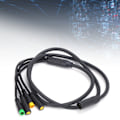 Miniatyrbillede 1 af 8: Vandafvisende 1T4 Elcykel Kabelharness Gear Sensor Forlængerkabel til BAFANG BBS01/BBS02 Mid Motor