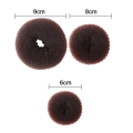 Miniatyrbilde 5 av 8: 17-delt Donut Hårbollemakersett, 3 stykker Hårbollemakere