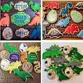 Pikkukuva 4 / 8: Dinosaurusten keksimuotit, fondant-keksimuotit lapsille leivontaan