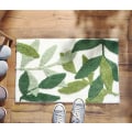 Miniatyrbillede 3 af 6: Leaves Mikrofiber Stærk Vandabsorption Grøn Bademåtte Tårn