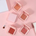 Miniatyrbillede 4 af 5: Ansigtsrouge Naturlig Fint Pulver Langvarig Pink Etui Sød Ansigtsrouge Pulver med Pensel til Kvinder 06 Mursten Rød