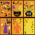 Pikkukuva 3 / 5: Halloween-ikkuna-tarrat, kaksisivuiset irrotettavat ikkunatarrat