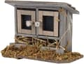 Dockhus Tillbehör 1/12 Miniatyr Trädgårdshönsgård för Dockhus Trä