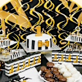 Miniatyrbillede 4 af 8: Plastik flow band fest hvirvel spiral dekorativ loft
