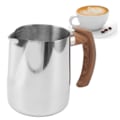 Miniatyrbild 3 av 8: Professionellt Baristaverktyg, Mjölkskumningskanna med droppfri pip, säkerställer jämn och precis hällning för Latte Art-skapelser