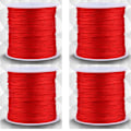 Miniatyrbillede 6 af 6: GLOGLOW 20 Farver 100 m x 0,8 mm Rattail Satin Nylon Trim