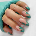 Miniatyrbillede 1 af 6: 24 stk. Glatte Tryk-på-Negle, Luvehandicraft Medium Stiletto Falske Negle, Falske Negle med Lim til Kvinder og Piger (Glanset Pink Hvirvel 2)