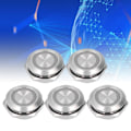Miniatyrbillede 5 af 8: 5 stk. Momentane Trykknapsbrytere Metal Auto Reset Ultra Tynd Vandtæt med LED 19mmDC3~6V Gul