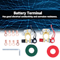 Miniatyrbillede 7 af 8: 13 stk. Batteripol Hurtigudløsning 4-vejs Positiv Negativ Stikklemme Sæt Kit