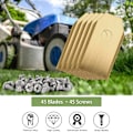 Miniatyrbild 2 av 5: Bladset för robotgräsklippare, rostfria blad för effektiv gräsklippning, lättinstallerat kit för problemfritt underhåll