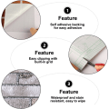 Miniatyrbillede 3 af 5: Tekstureret 3D murstens tapet peel and paste tapet
