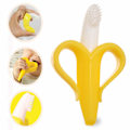 Miniatyrbillede 1 af 8: Baby Banan Tandsbørste og Bidring i én - Tandfrembringelseslegetøj