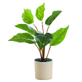 Miniatyrbilde 1 av 5: Kunstige blader, simulering av grønne planter, potteplanter