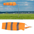 Miniatyrbillede 2 af 5: Reflekterende Vejr Vindstrømpe Vindretningsindikator til Udendørs Lufthavn Farm Have Parker Orange 80CM