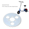 Miniatyrbild 7 av 8: T8F 38T Bakre Kedjehjul 101mm Diameter Lätt Bärbar Passar För 2-takts 43cc 49cc Goped Scooter