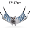 Miniatyrbilde 1 av 5: Hengekøye for katt, grå firkantet (fleece), myk og behagelig