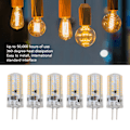 Miniatyrbilde 8 av 8: 6 stk GY6.35 LED-pærer 5W AC 12V Varmt hvitt 2700 til 3000K Hvit 6000 til 6500K 500LM 72 LED lyspærer for hjemmekontor Varmt hvitt