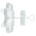 Miniatyrbild 8 av 8: Elegant Design, Rund Tårtställning i Rostfritt Stål, Perfekt För Dina Speciella Evenemang, Vacker Spetsdesign med Kurvor, Idealisk För Evenemang