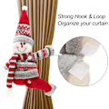 Miniatyrbild 3 av 7: Lättinstallerade Gardinhållare Fästen, Non-woven Tyg Julgardinspännen för Design för Jul Hem Högtidsdekor, 2 Stycken