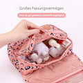 Miniatyrbild 3 av 7: Essential Traveler: Portabel Toalettväska, Krokdesign Slitstarkt Material För Män Och Kvinnor, Rosa Leopardtryck