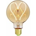 Miniatyrbild 1 av 5: Klassisk Edison G95 vintage glödlampa – Hjärtmotiv – Mjuk LED-glödtråd – Bärnstensfärgat glas – 4 W – Justerbar – 220V – E27-sockel