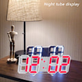 Miniatyrbild 4 av 6: Intelligent 3D digital klocka väckarklocka digital väggklocka LED
