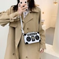 Miniatyrbillede 4 af 6: Retro radio-stil taske, elegant PU aften taske, eksklusivt