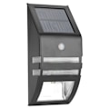 Miniatyrbillede 2 af 4: Solcelled PIR Bevægelsessensor 2 LED Sti-Væglampe Have Sikkerhedslamper Sort Ren Hvid